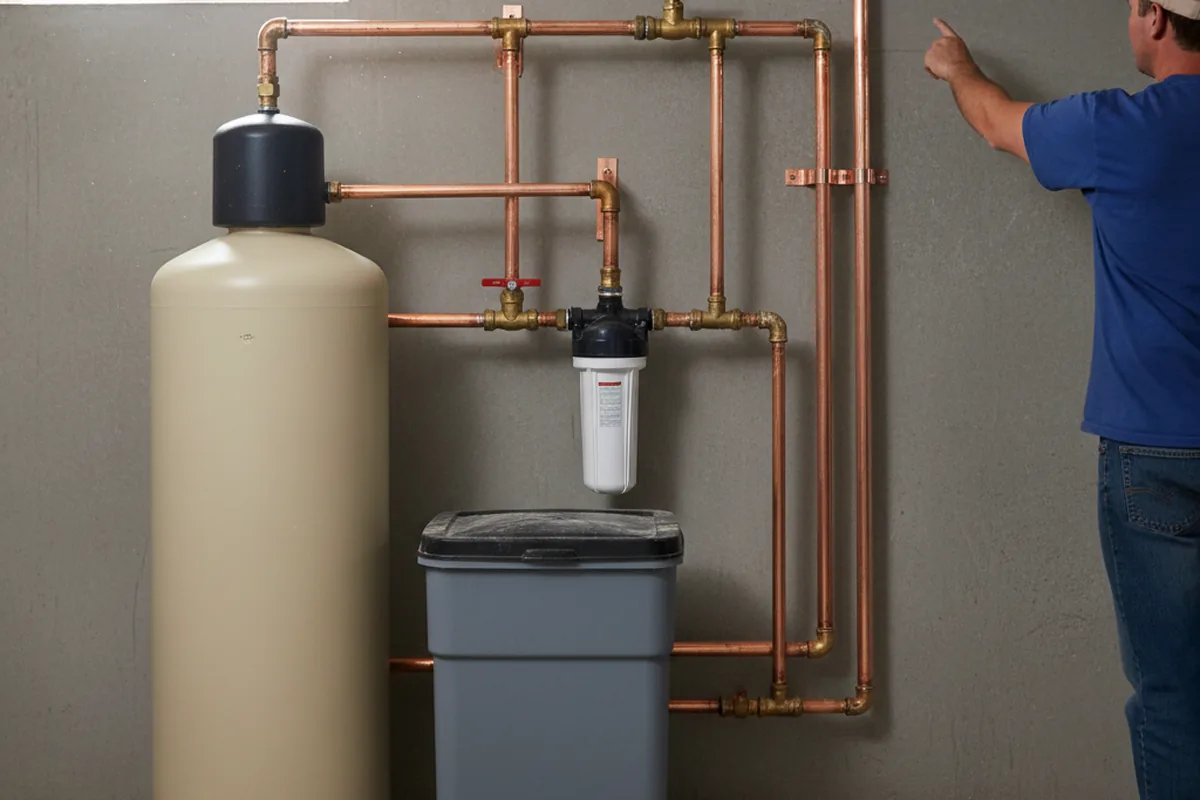 Whole-house water treatment system installed in Hallett